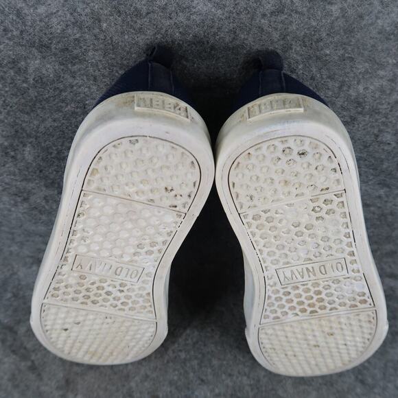 Old Navy Shoes Kids 3 Slip On Sneakers Boy Girl Knit Stretch Casual Blue Comfort - Picture 10 of 10